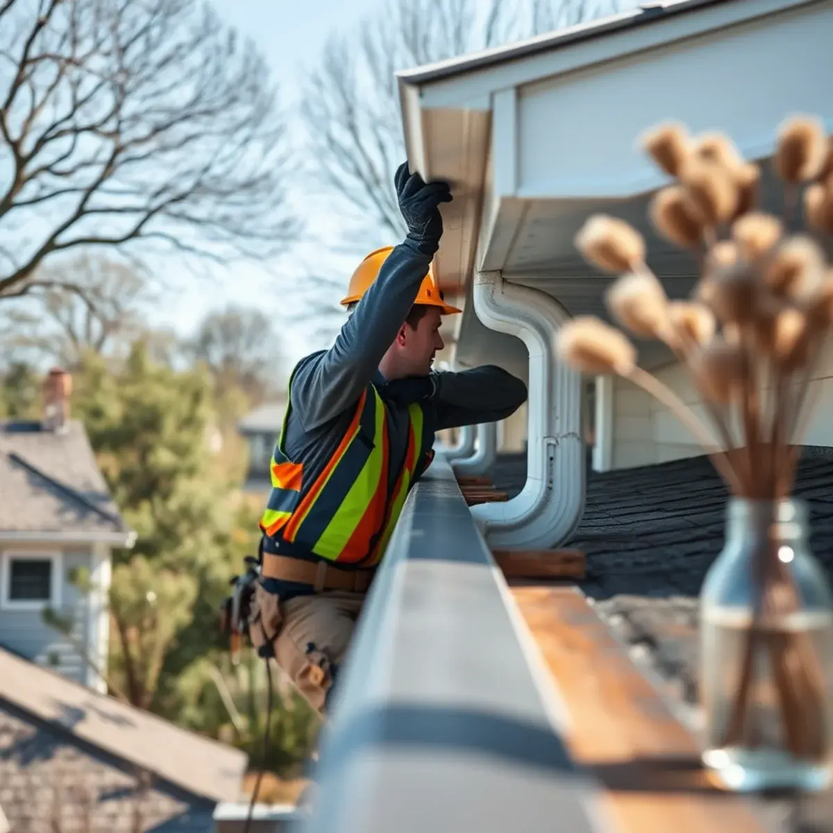 Gutter protection and roof drainage work near Woodmere, NY