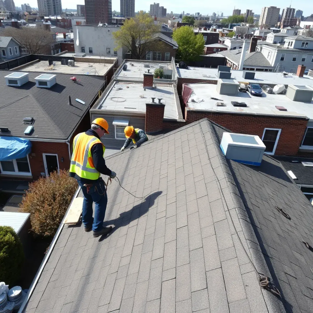 Roof replacement project near Woodside, NY