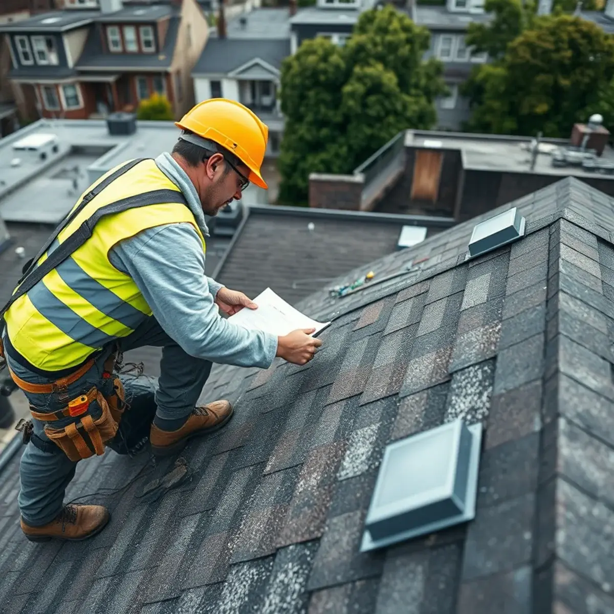 Storm damage roof repair near Woodside, NY