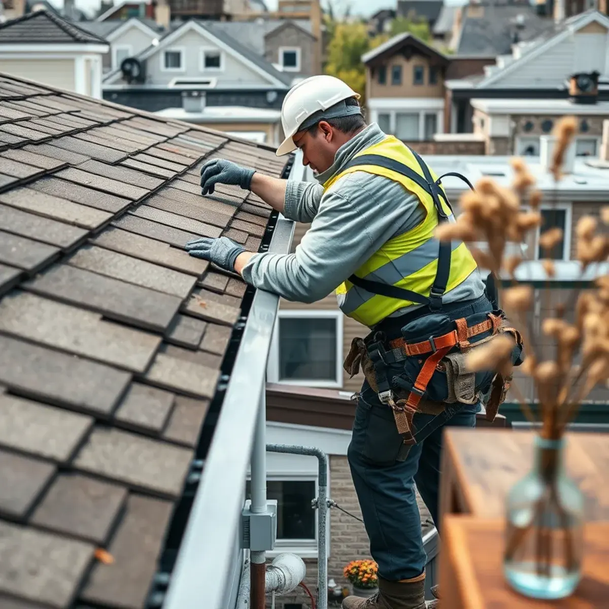 Gutter protection and roof drainage work near Woodside, NY