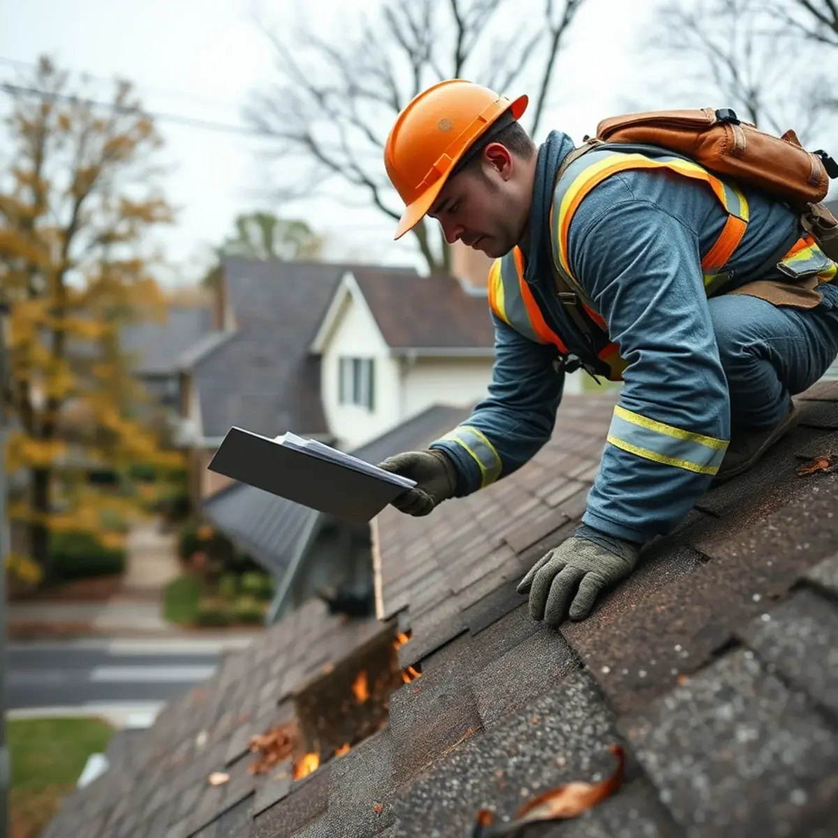Storm damage roof repair near Yorktown Heights, NY